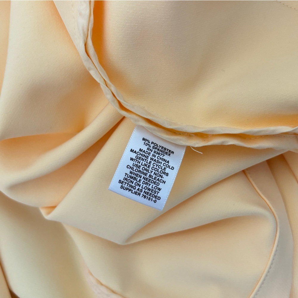 Ryegrass Womens Jacket Coat Soft 1X Plus Size Yellow Belted Polyester Spandex - Picture 5 of 5